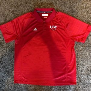 Adidas UIW Incarnate Word Cardinals Men’s Climalite Golf Polo Red Size XL